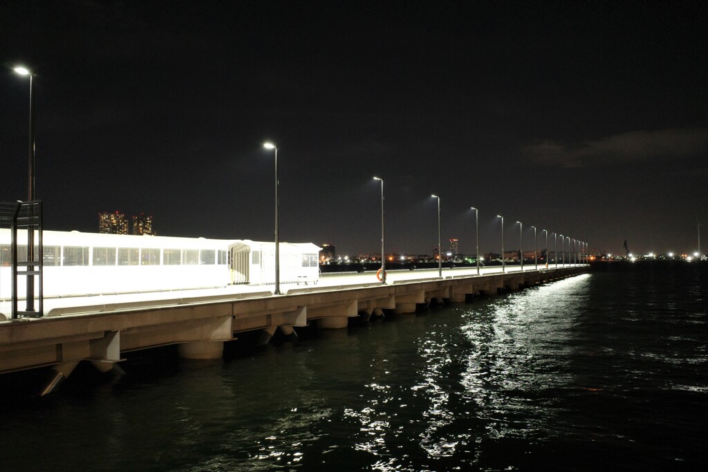 白い桟橋