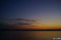 浜名湖の夕景