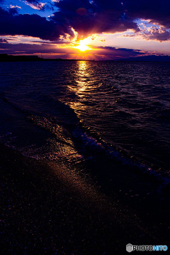 今日の夕日