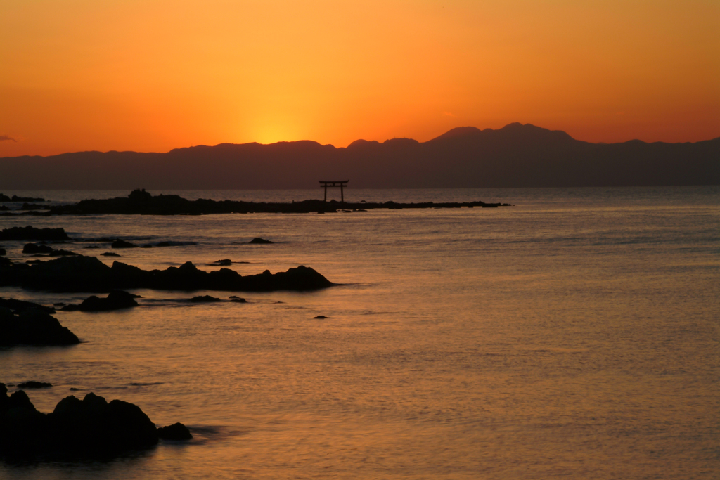 森戸の夕凪