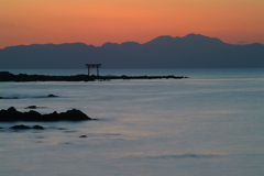 葉山の夕景