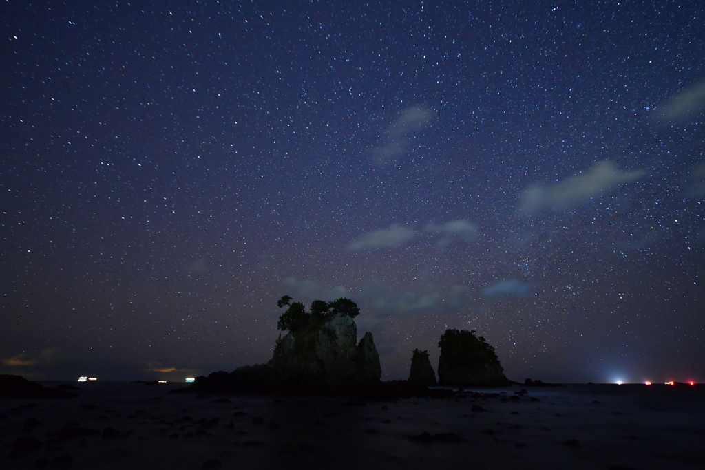 星空の奇岩