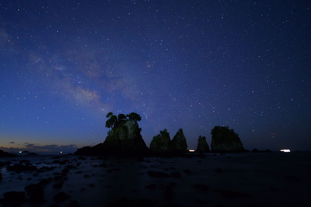 夜明けの天の川