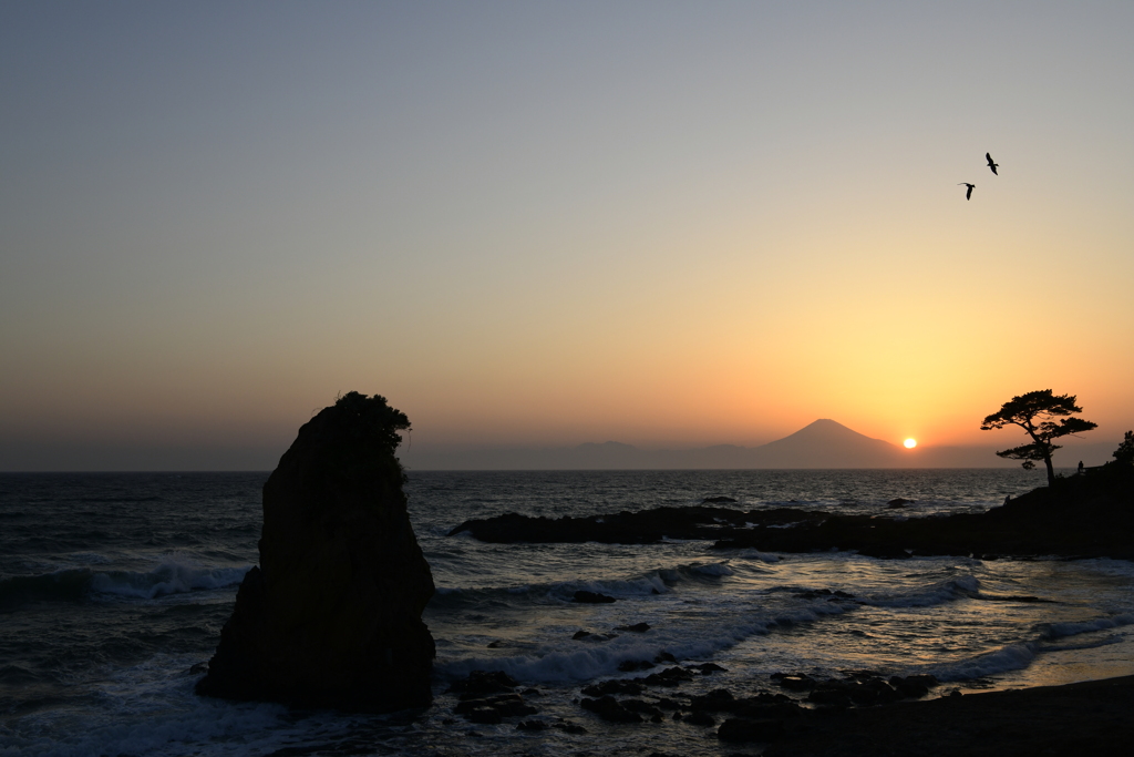 秋谷立石の夕照Ⅳ