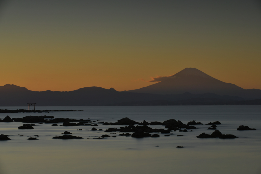 森戸の夕暮れ