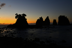 2020 南伊豆大瀬　蓑掛岩の朝焼け001