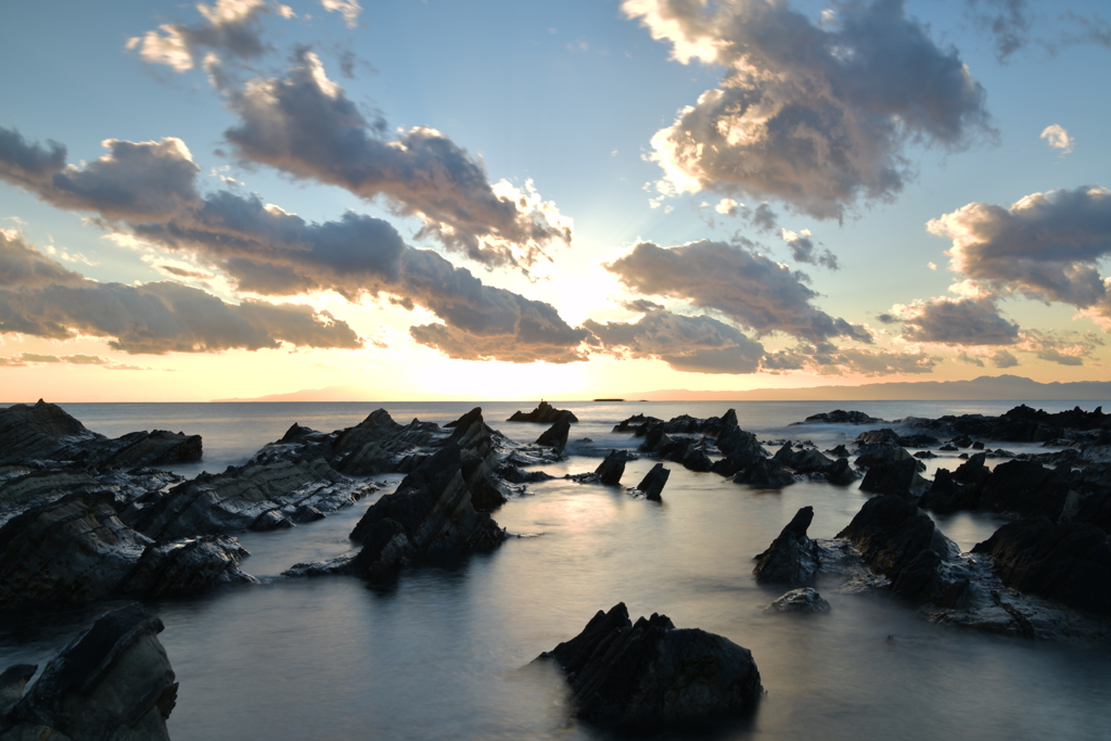 荒崎夕景の八雲