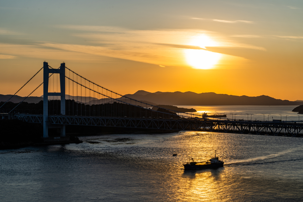 瀬戸内の夕景