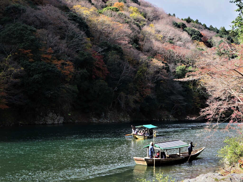 初冬の川下り