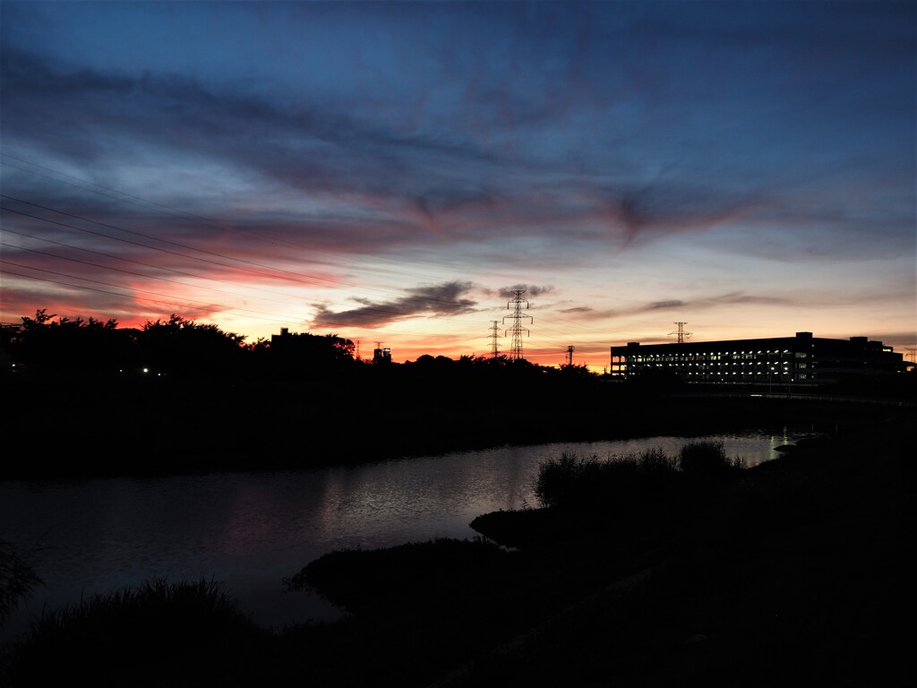 今日の夕焼け