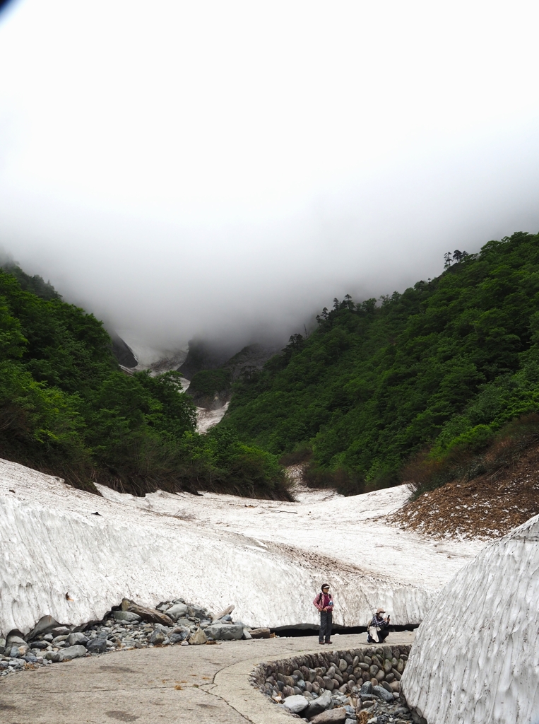 一の倉沢出合（８７０ｍ）