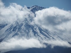 富士山が顔を見せてくれたよ～