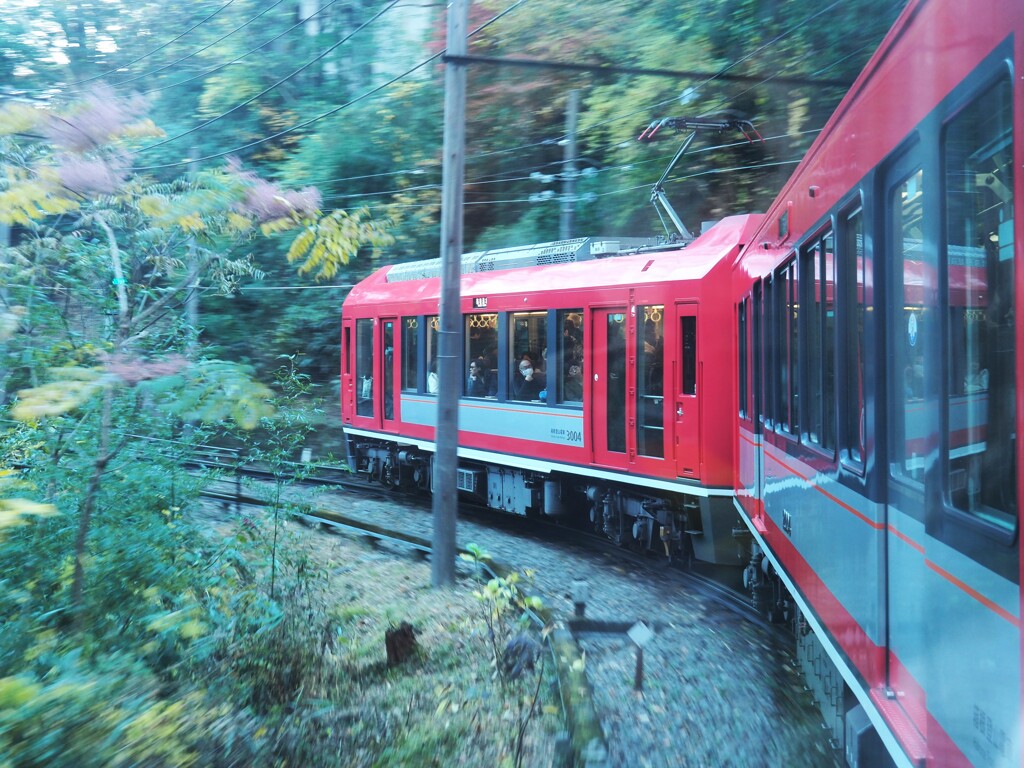 箱根登山鉄道（車窓から）