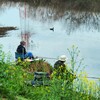 釣り人は朝早し