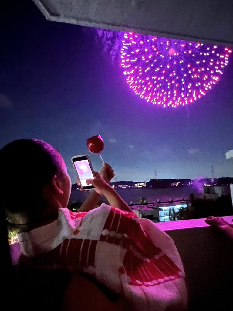 手賀沼花火②