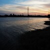 真夏の夕景・手賀沼