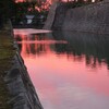 二条城の夕日