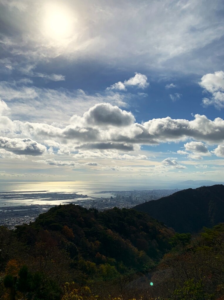 六甲山より神戸市街地を望む