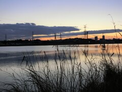手賀沼の夕景