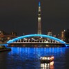 スカイツリーと永代橋