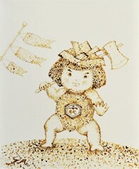 醤油アート絵