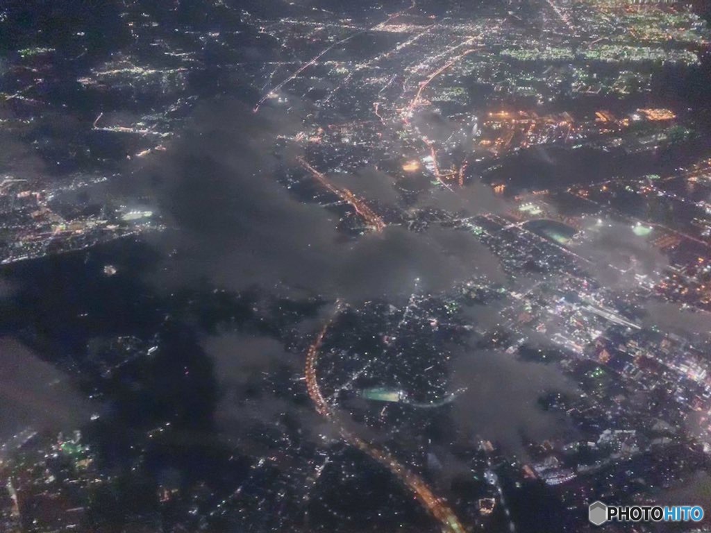 飛行機から