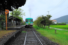 北条鉄道　網引駅な風景