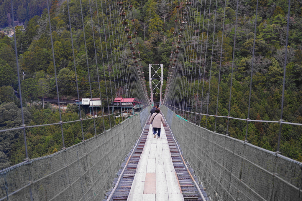 十津川村な吊橋