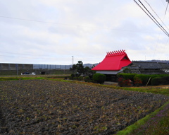 赤屋根風景