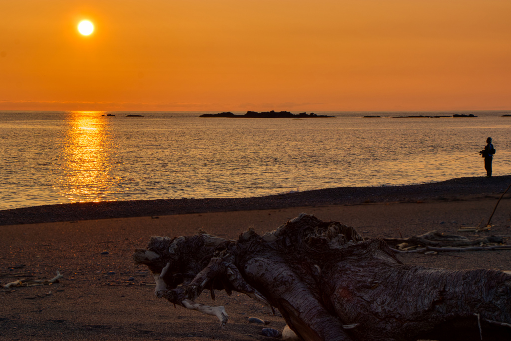 日本海の夕暮れ