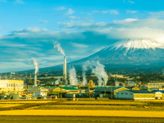 新幹線から見た流れ富士