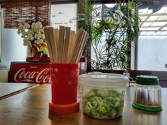 うどん店にて