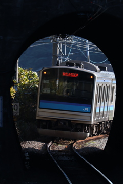 松島海岸駅から205系 1.4xエクステンダー使用