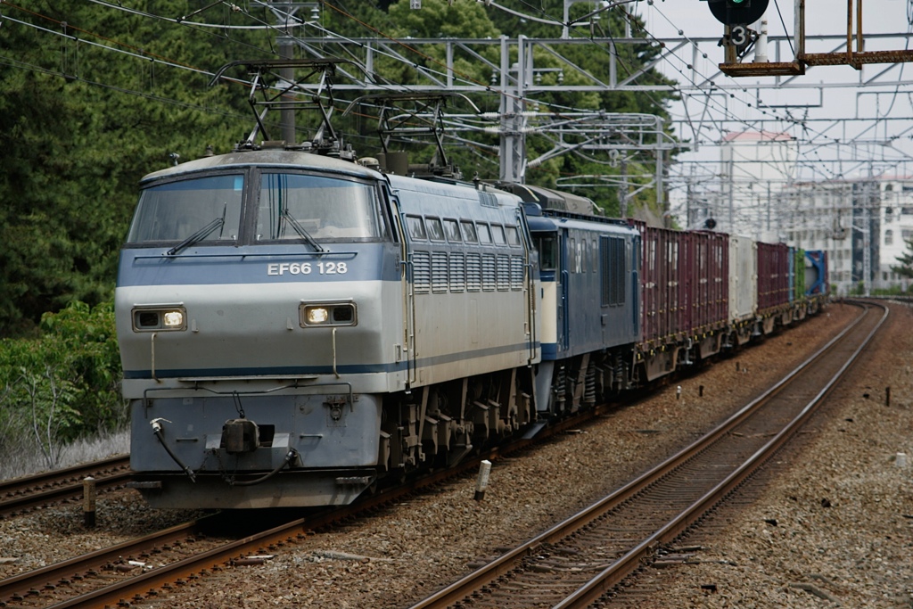 EF66-128+EF64-1022 2077レ