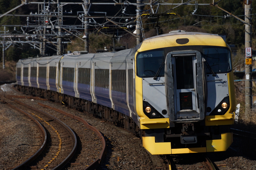 大網駅にて E257系500番台 NB-15+NB-16編成