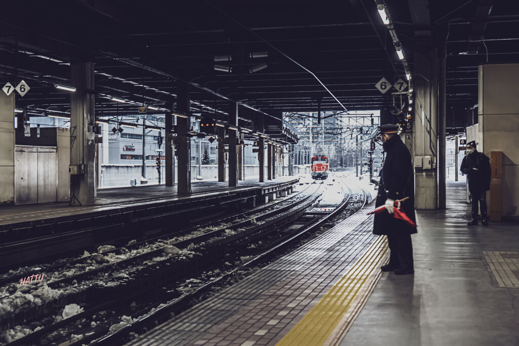 冷凍庫の中のような風景