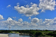 雲　木曽川