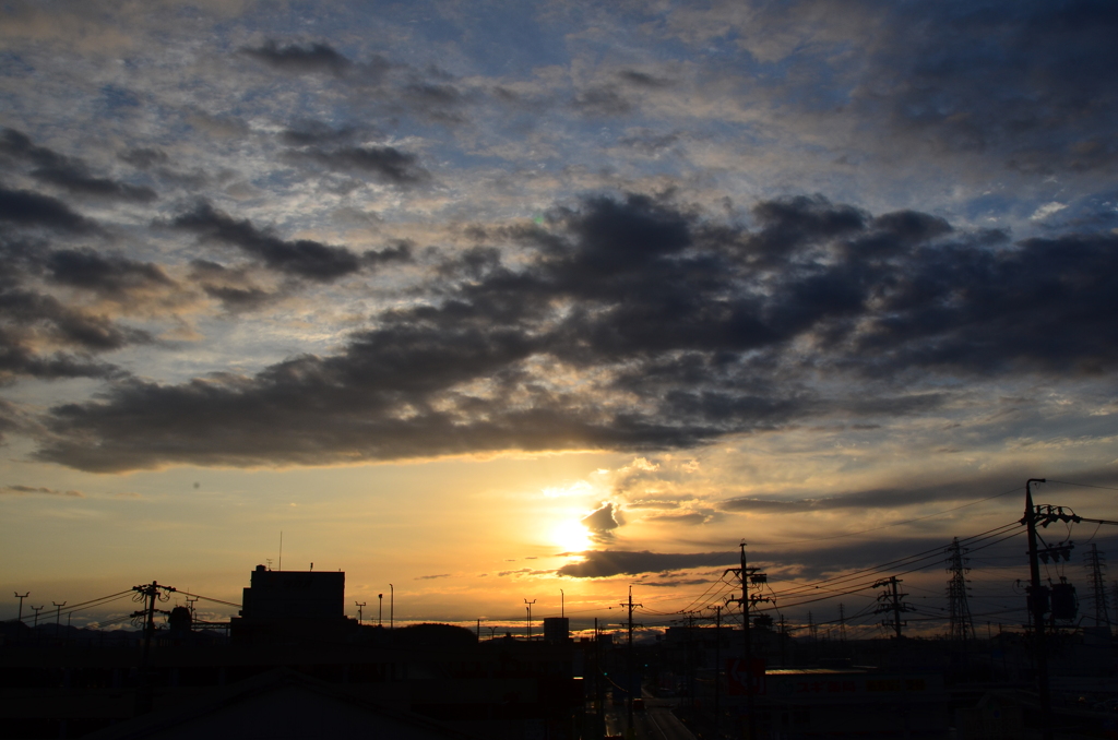 本日の朝焼け！