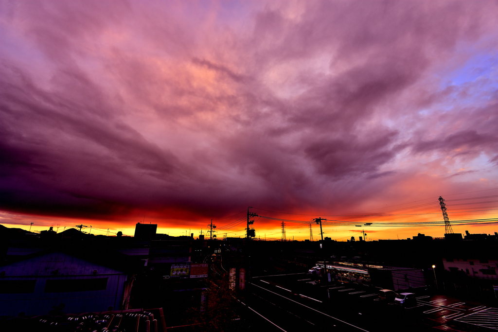 本日の朝焼け！　3　11/26
