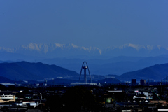 ツインタワーと南アルプス！　3/5