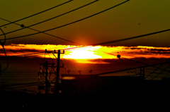 本日の朝焼け！　2　11/6