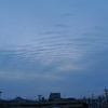 今朝の朝焼け？　赤くない！