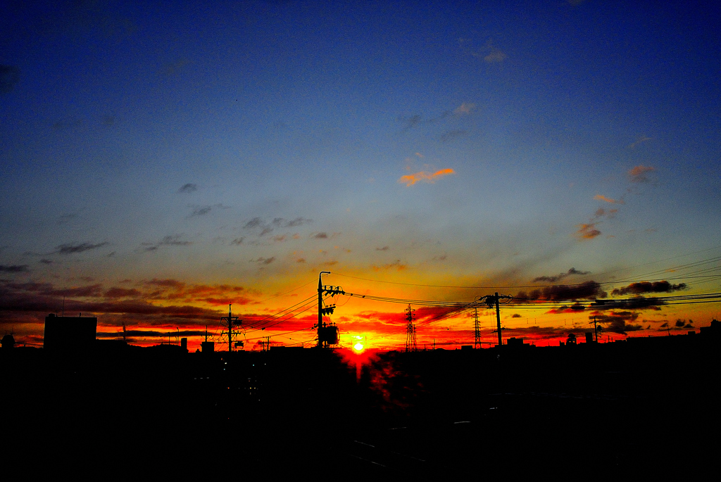 本日の朝焼け！　1/3