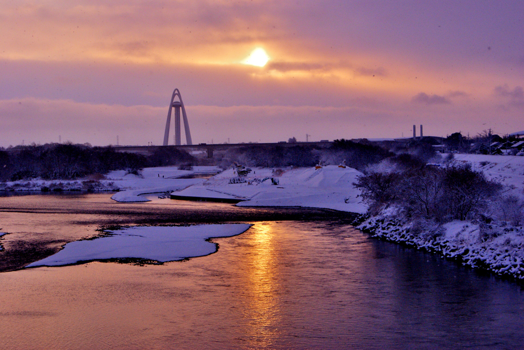 本日の朝焼け！　1/12