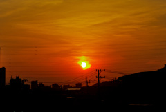 本日の夕焼け！　2　6/7