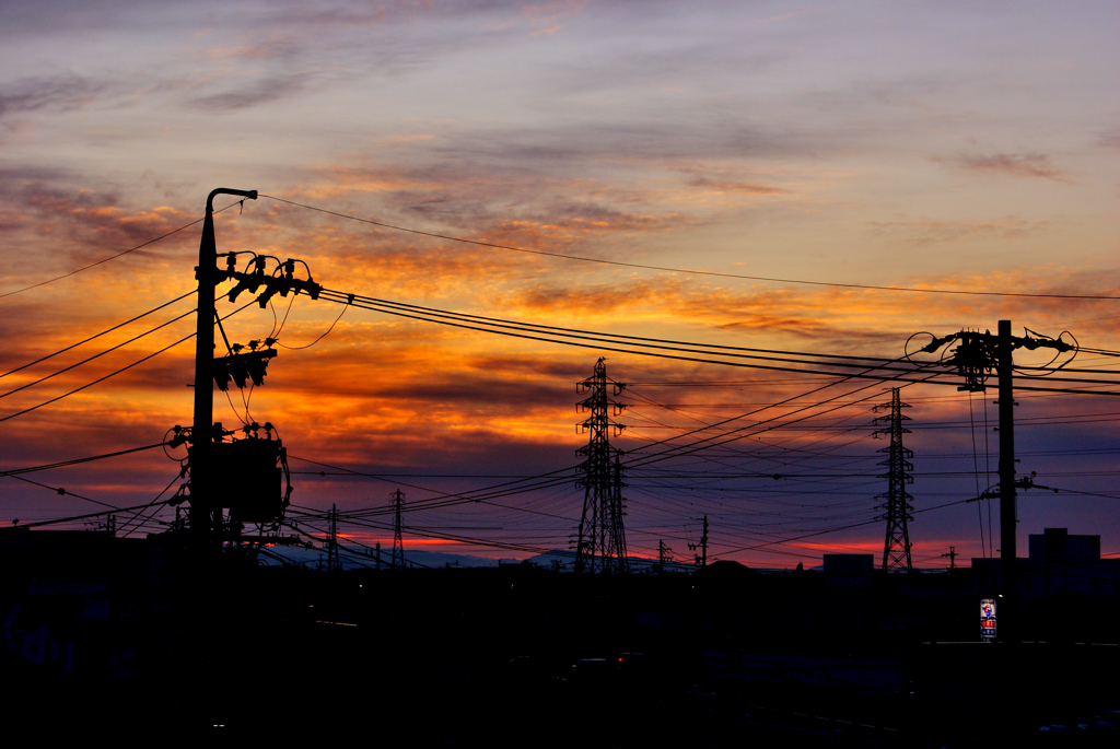 本日の朝焼け！　2　12/11
