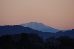 朝陽の木曽御嶽山！　12/28