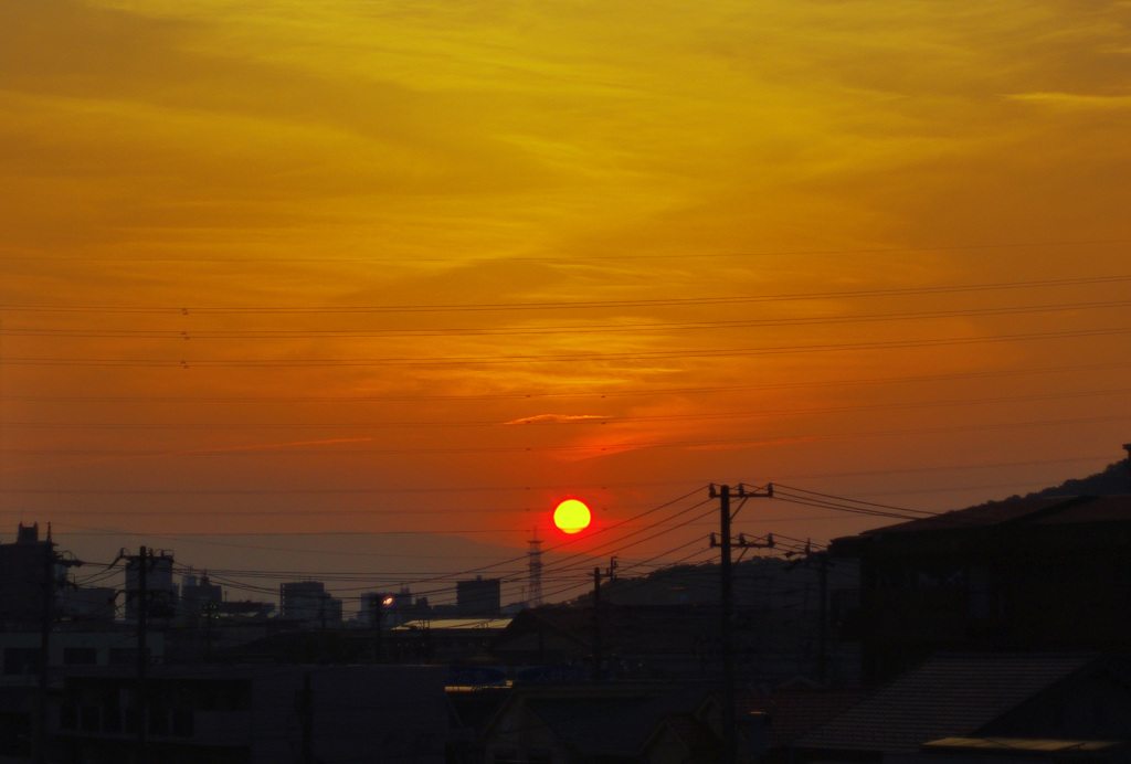 本日の夕焼け！　4　6/7