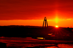 本日の朝焼け！　2　12/27