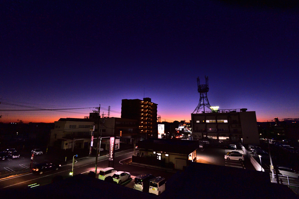 本日の夕焼け！　1/4